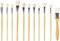 11-Piece Acrylic & Watercolor Brush Set, Goat Hair & Synthetic Blend, 3 Mop Brushes for Acrylic Painting, 3 Oval Mop, 2 Flat, 2 Fan, 1 Hake Brush, for Canvas, Wash, Gold Leaf Gilding